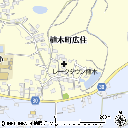 熊本県熊本市北区植木町広住188周辺の地図