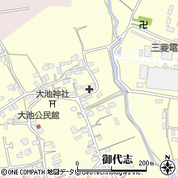 熊本県合志市御代志1156周辺の地図