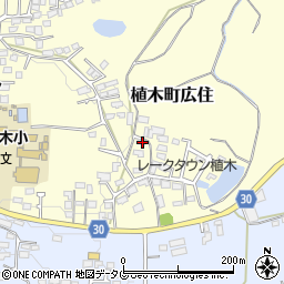 熊本県熊本市北区植木町広住186周辺の地図