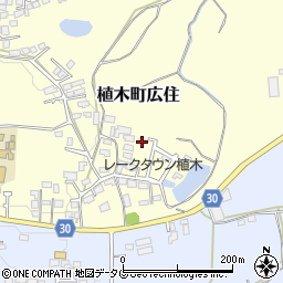 熊本県熊本市北区植木町広住180周辺の地図