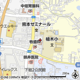熊本県熊本市北区植木町植木518周辺の地図