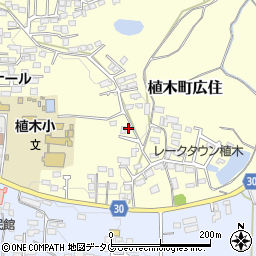 熊本県熊本市北区植木町広住39周辺の地図