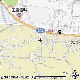 熊本県熊本市北区植木町滴水1036周辺の地図