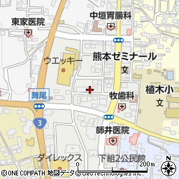 熊本県熊本市北区植木町植木586周辺の地図