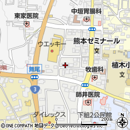 熊本県熊本市北区植木町植木588周辺の地図