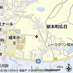熊本県熊本市北区植木町広住41周辺の地図
