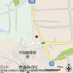 セブンイレブン合志竹迫店周辺の地図