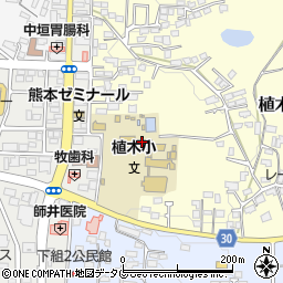 熊本市立植木小学校周辺の地図