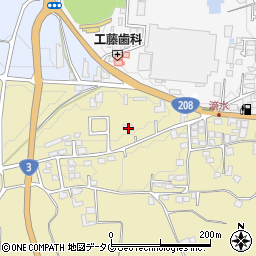 熊本県熊本市北区植木町滴水1045周辺の地図