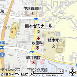熊本県熊本市北区植木町植木516周辺の地図