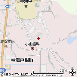 長崎県長崎市琴海戸根町2694-17周辺の地図