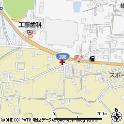 熊本県熊本市北区植木町滴水1038周辺の地図