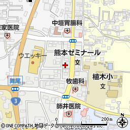 熊本県熊本市北区植木町植木597周辺の地図