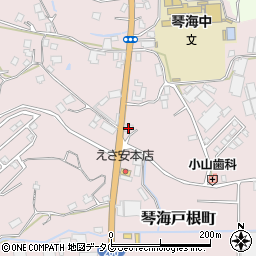 長崎県長崎市琴海戸根町1251周辺の地図