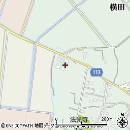 熊本県玉名市天水町野部田815周辺の地図