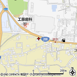 熊本県熊本市北区植木町滴水1040周辺の地図