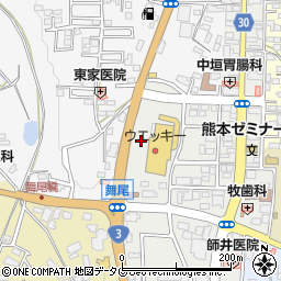 熊本県熊本市北区植木町植木545周辺の地図