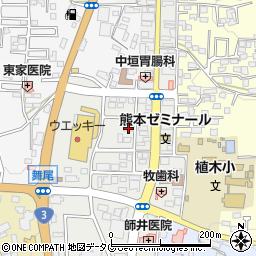 熊本県熊本市北区植木町植木581周辺の地図