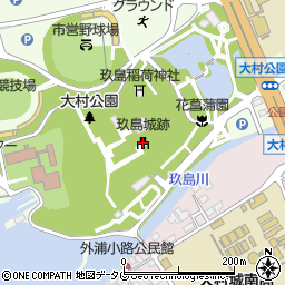 玖島城跡周辺の地図