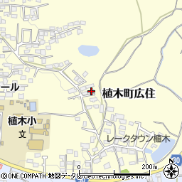 熊本県熊本市北区植木町広住72周辺の地図