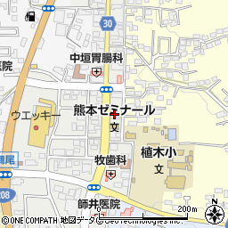 熊本県熊本市北区植木町植木616周辺の地図