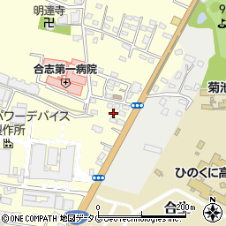熊本県合志市御代志845-1周辺の地図