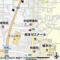 熊本県熊本市北区植木町植木605周辺の地図