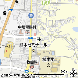 熊本県熊本市北区植木町広住57周辺の地図