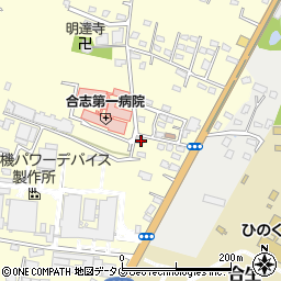 熊本県合志市御代志841-1周辺の地図