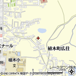 熊本県熊本市北区植木町広住76周辺の地図