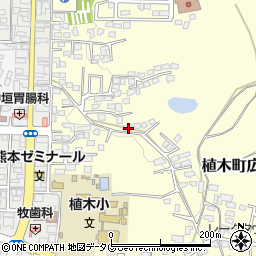 熊本県熊本市北区植木町広住383周辺の地図