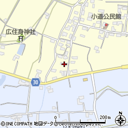 熊本県熊本市北区植木町広住1304周辺の地図