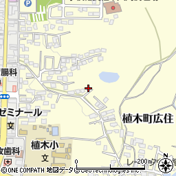 熊本県熊本市北区植木町広住86周辺の地図