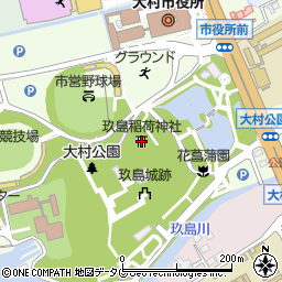 玖島稲荷神社周辺の地図