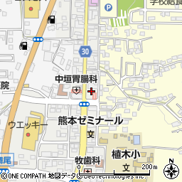熊本県熊本市北区植木町植木157周辺の地図