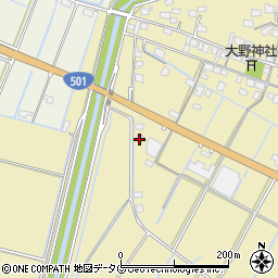 熊本県玉名市滑石2726-2周辺の地図