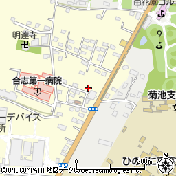 熊本県合志市御代志817-30周辺の地図