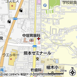 熊本県熊本市北区植木町植木156周辺の地図