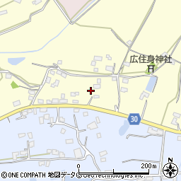 熊本県熊本市北区植木町広住872周辺の地図