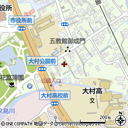 ローソン大村玖島一丁目店周辺の地図