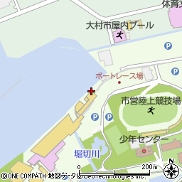 大村市役所競艇企業局　事務所周辺の地図