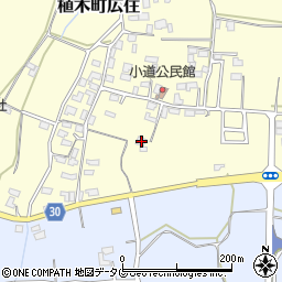 熊本県熊本市北区植木町広住1329周辺の地図