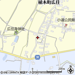 熊本県熊本市北区植木町広住1549周辺の地図