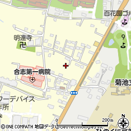 熊本県合志市御代志818-1周辺の地図