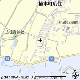 熊本県熊本市北区植木町広住1548周辺の地図