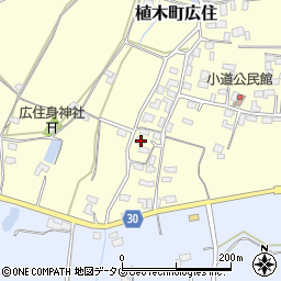 熊本県熊本市北区植木町広住1548周辺の地図