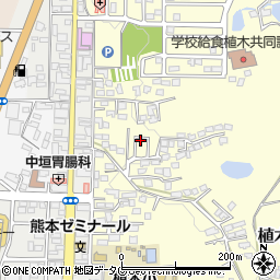 熊本県熊本市北区植木町広住376周辺の地図