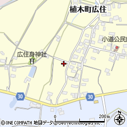 熊本県熊本市北区植木町広住1211周辺の地図