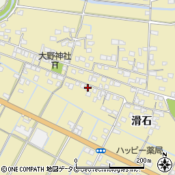 熊本県玉名市滑石1412周辺の地図