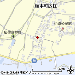 熊本県熊本市北区植木町広住1547周辺の地図